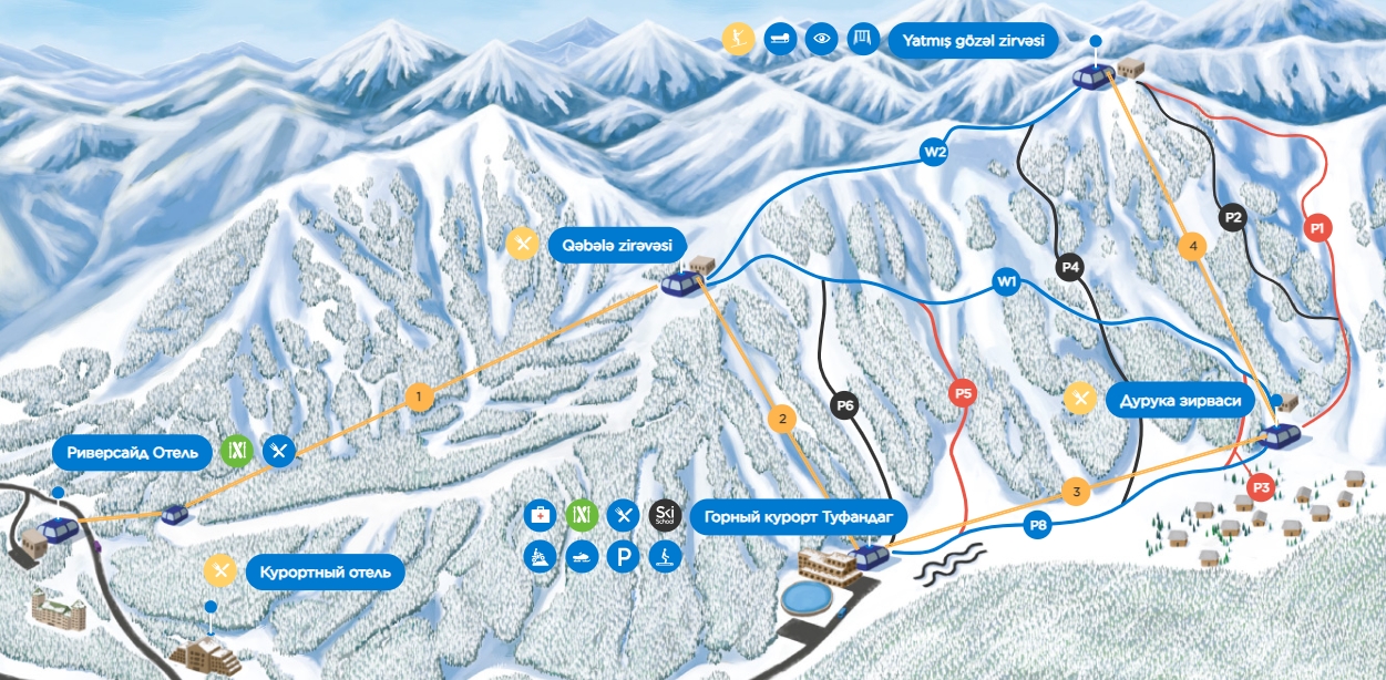 Горнолыжные курорты Азербайджана в сезоне 2024/25 — Шахдаг и Туфандаг